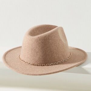 Anthropologie Tan Fedora Hat